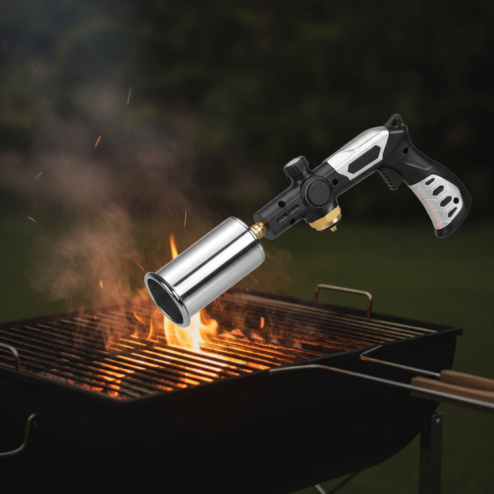 Encendedor de Barbacoa con Llama Ajustable para Exterior