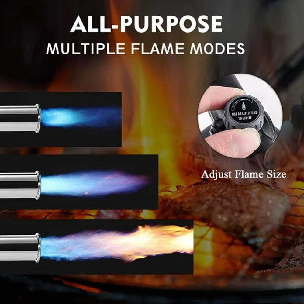 Encendedor de Barbacoa con Llama Ajustable para Exterior
