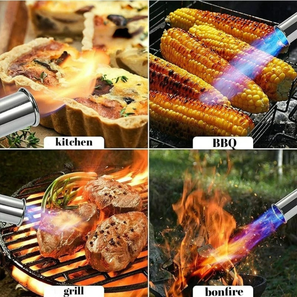 Encendedor de Barbacoa con Llama Ajustable para Exterior
