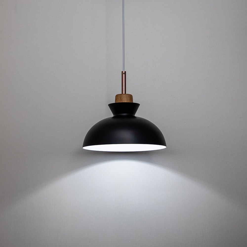 Lámpara Colgante de Cúpula Escandinava de Metal en 9 Colores