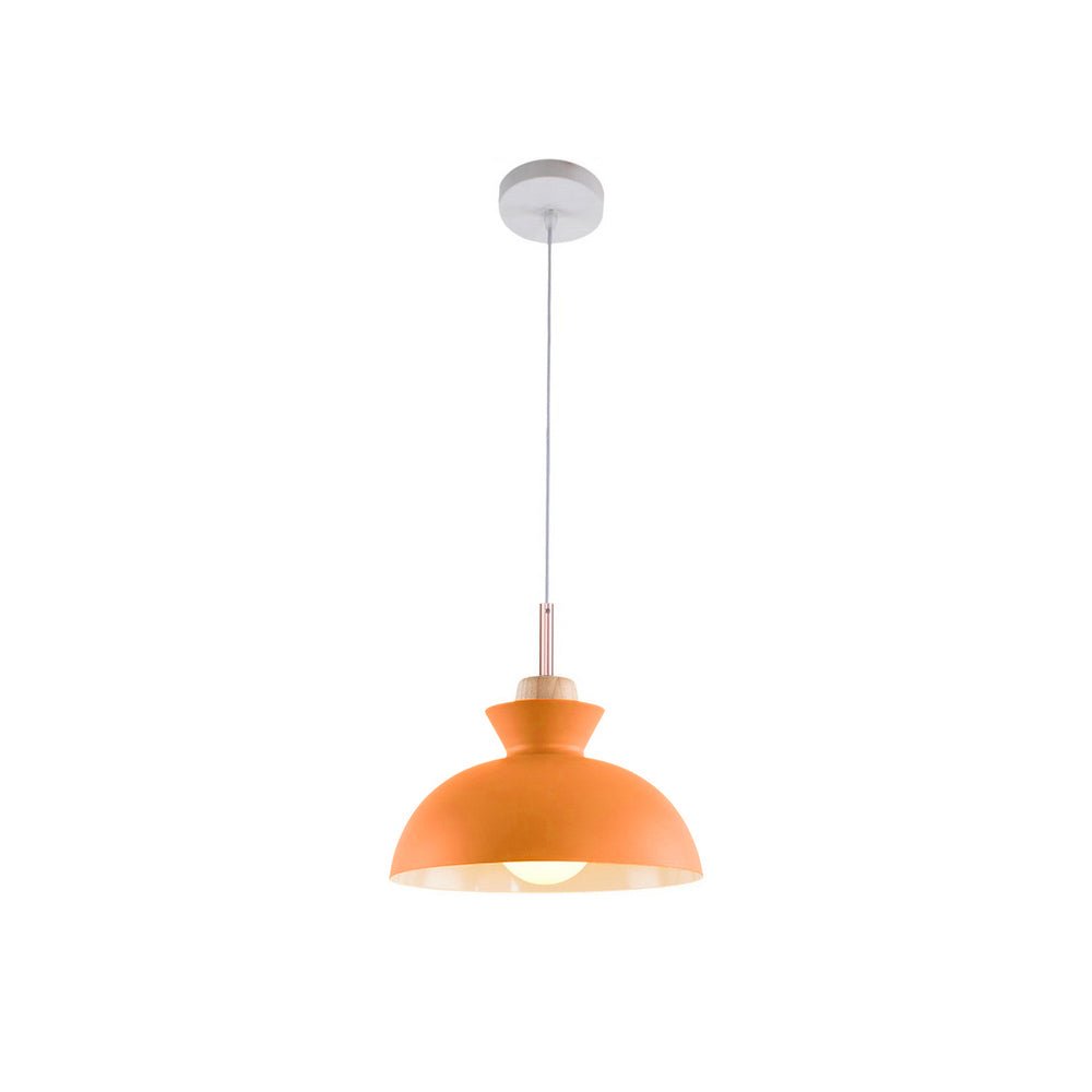 Lámpara Colgante de Cúpula Escandinava de Metal en 9 Colores