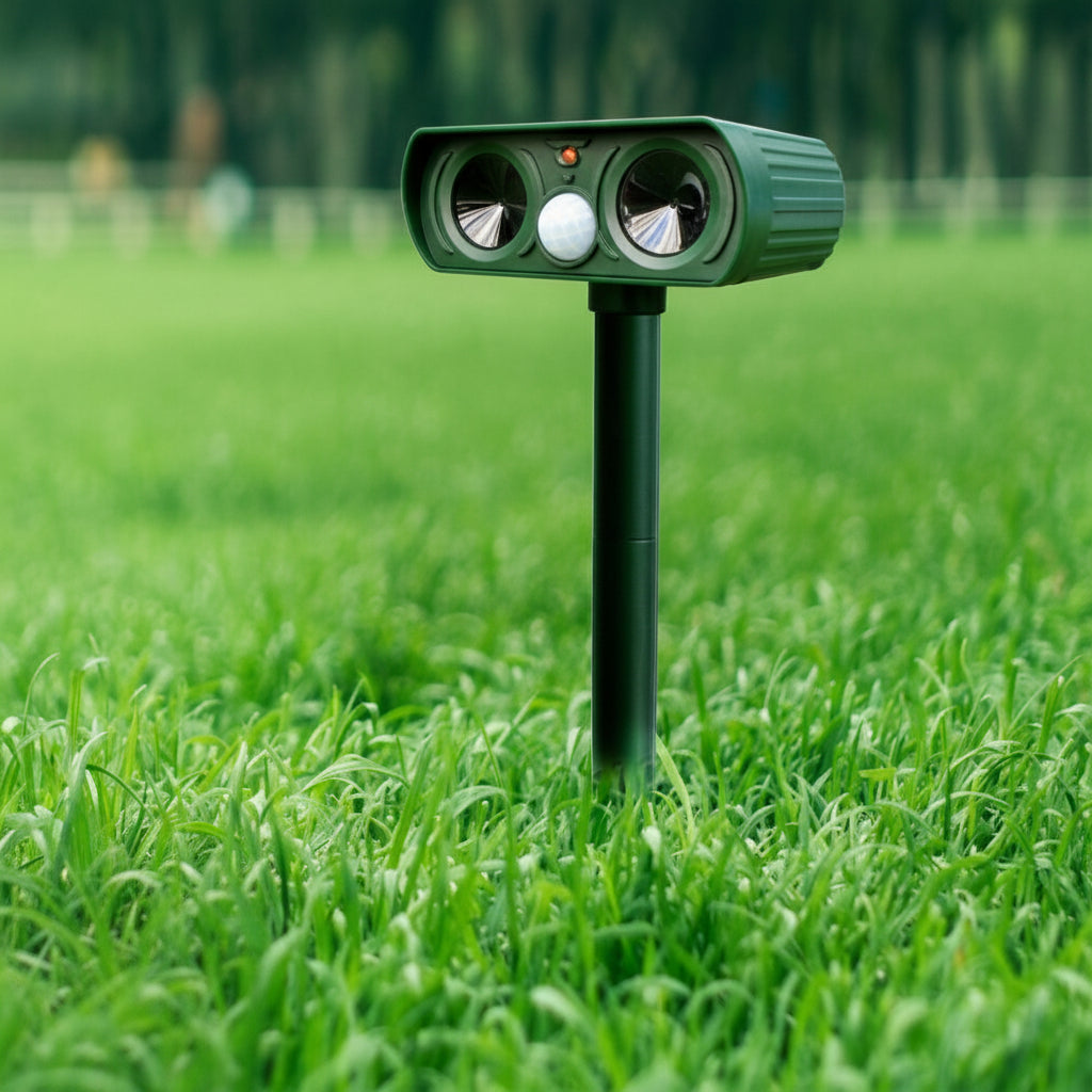 Ahuyentador Solar de Animales con Luz Disuasoria para Jardín