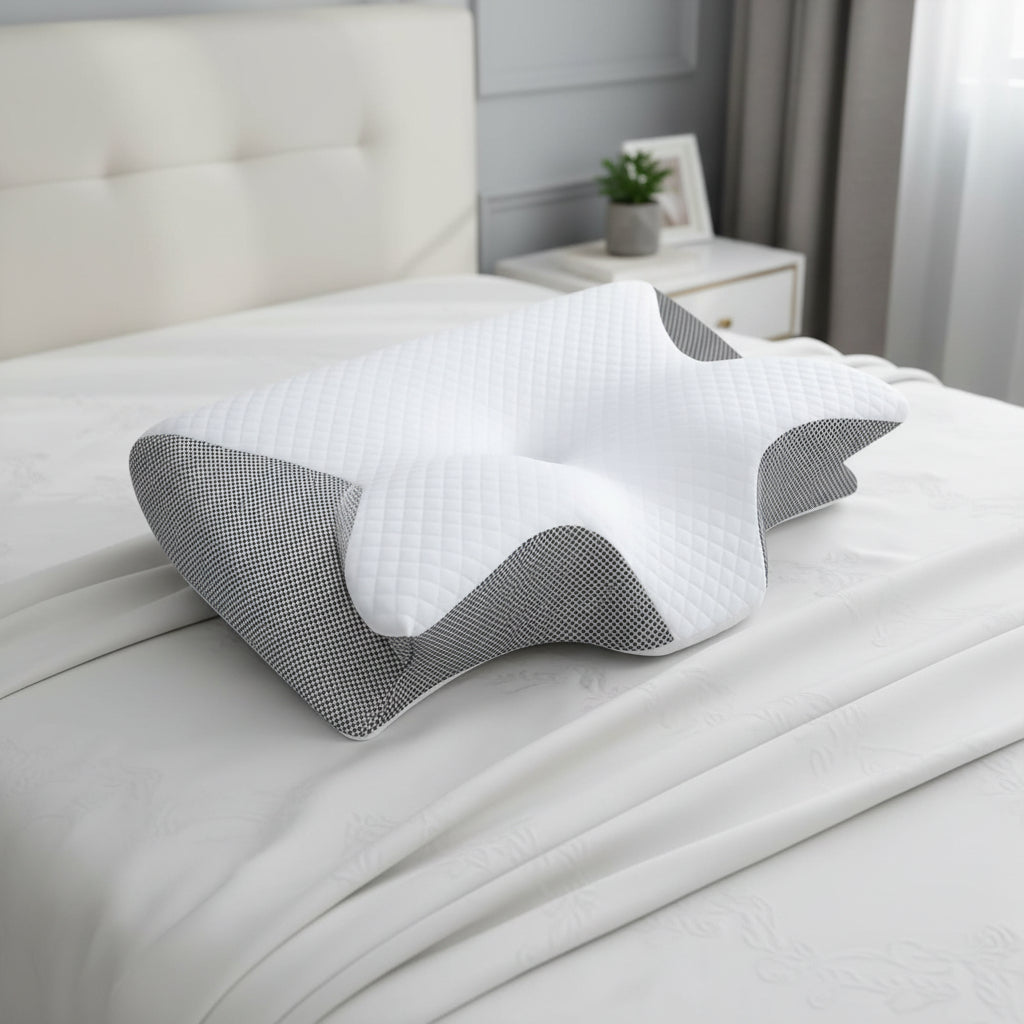 Almohada Viscoelástica Ergonómica para Dormir de Lado