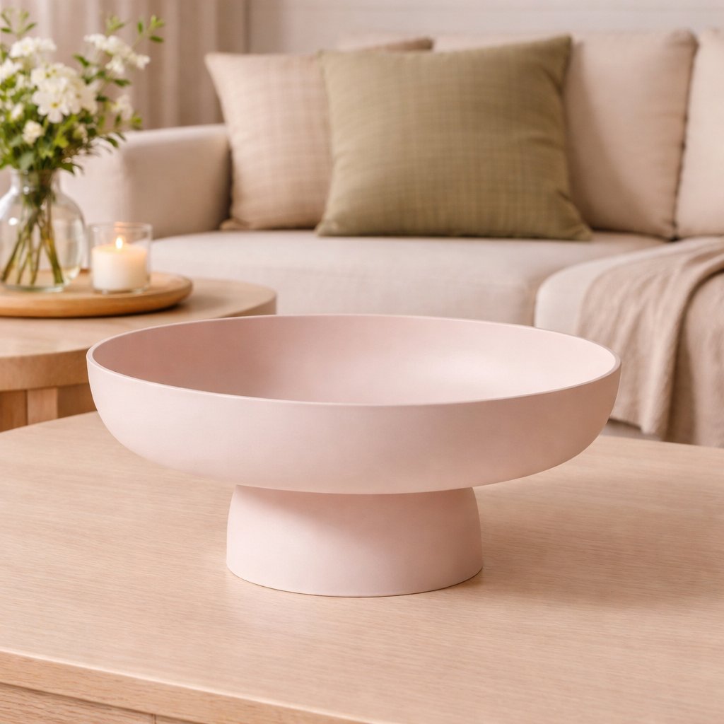 Frutero de Cerámica Retro con Base para Cocina y Mesa