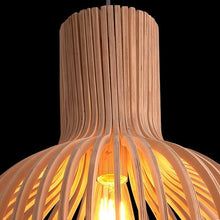 Lámpara Colgante de Madera Artesanal de Estilo Escandinavo
