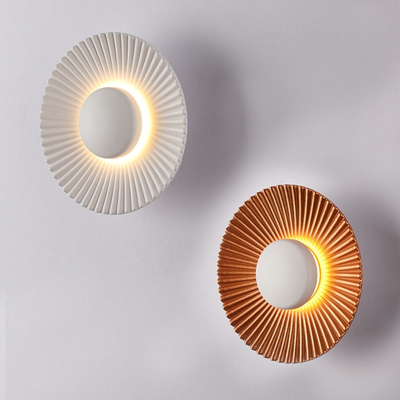 Aplique de Pared LED Hasna SunRay Metálico Sol Naciente