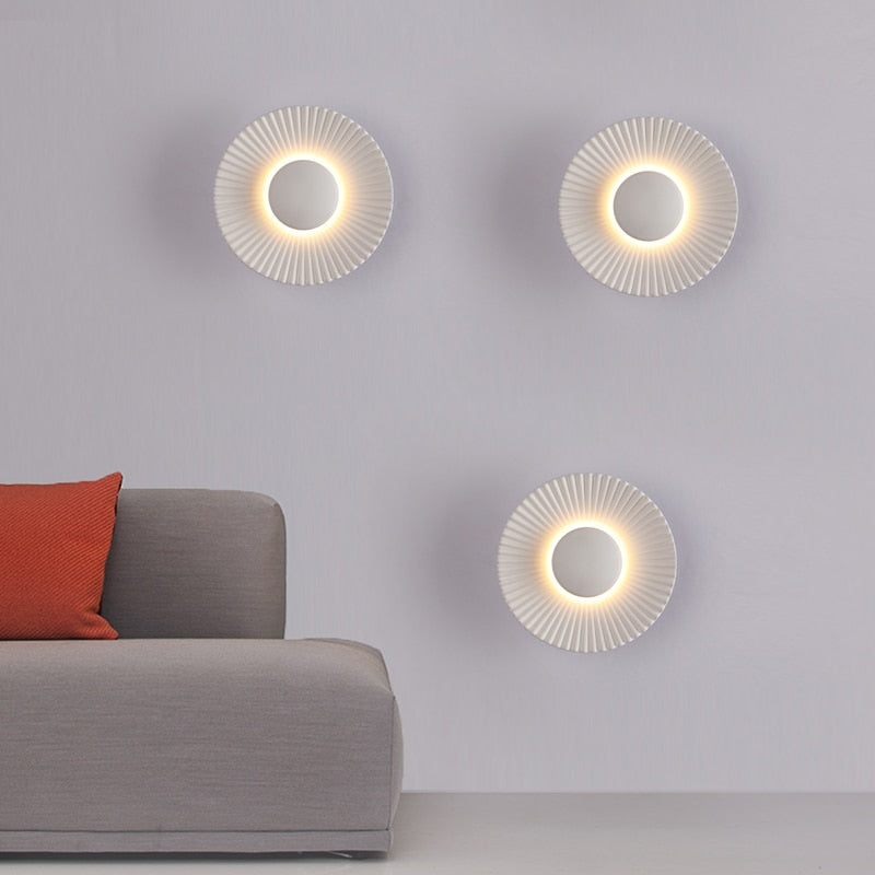 Aplique de Pared LED Hasna SunRay Metálico Sol Naciente