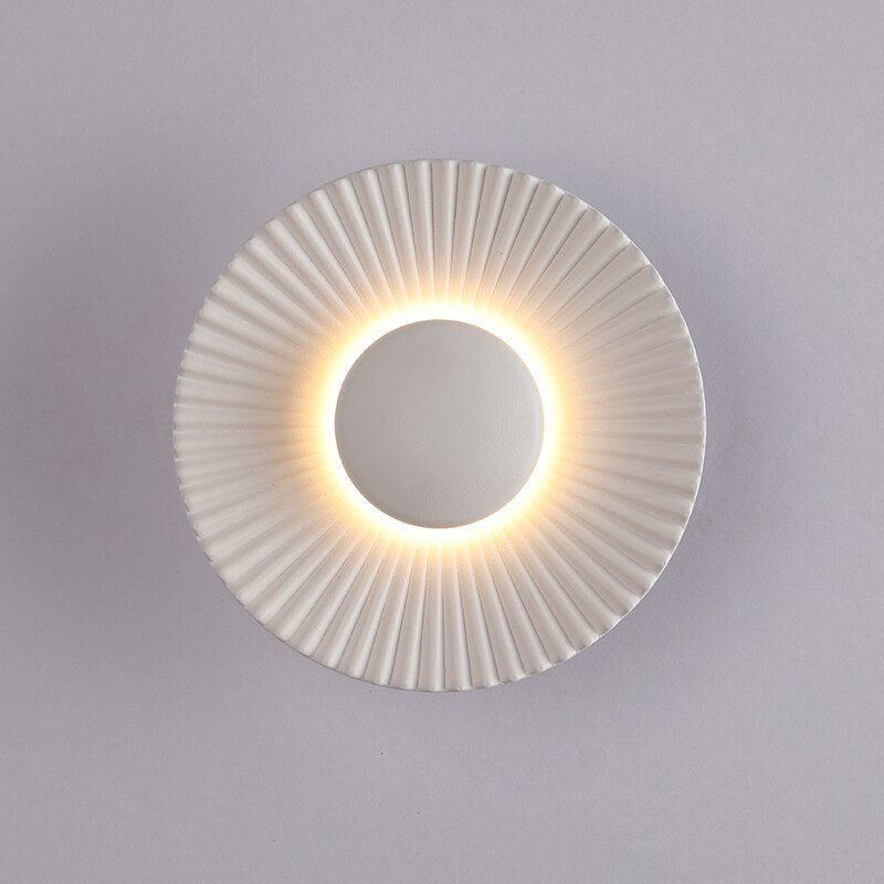 Aplique de Pared LED Hasna SunRay Metálico Sol Naciente