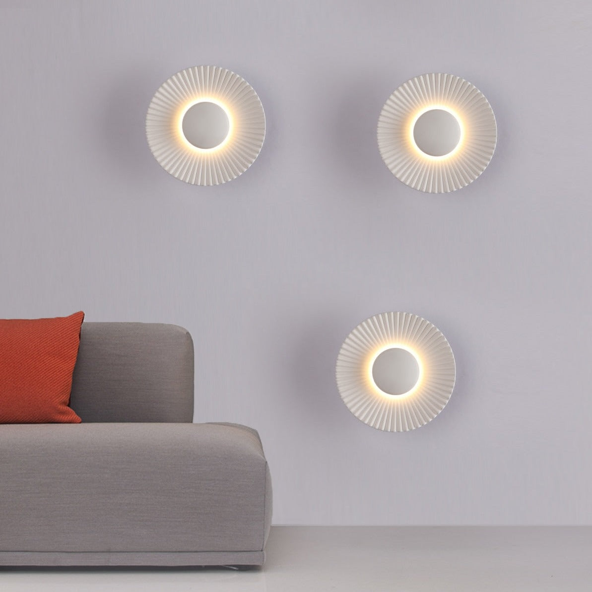 Aplique de Pared LED Hasna SunRay Metálico Sol Naciente
