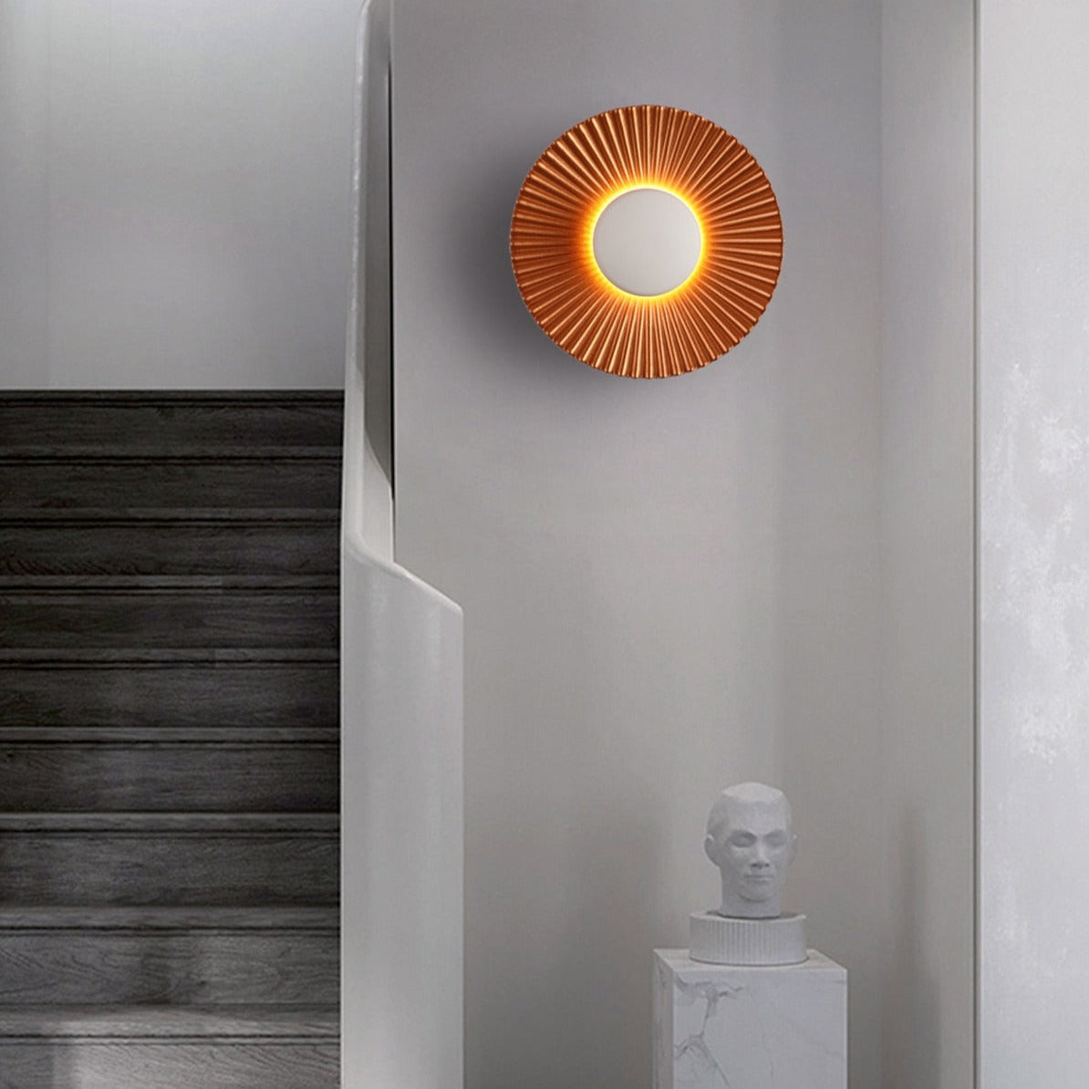 Aplique de Pared LED Hasna SunRay Metálico Sol Naciente