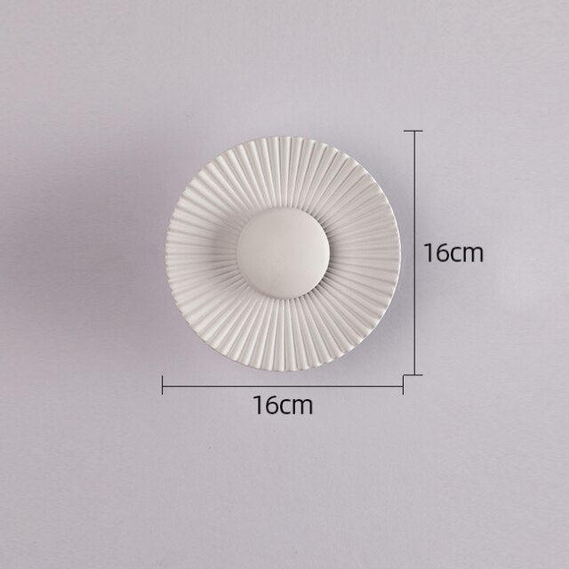 Aplique de Pared LED Hasna SunRay Metálico Sol Naciente