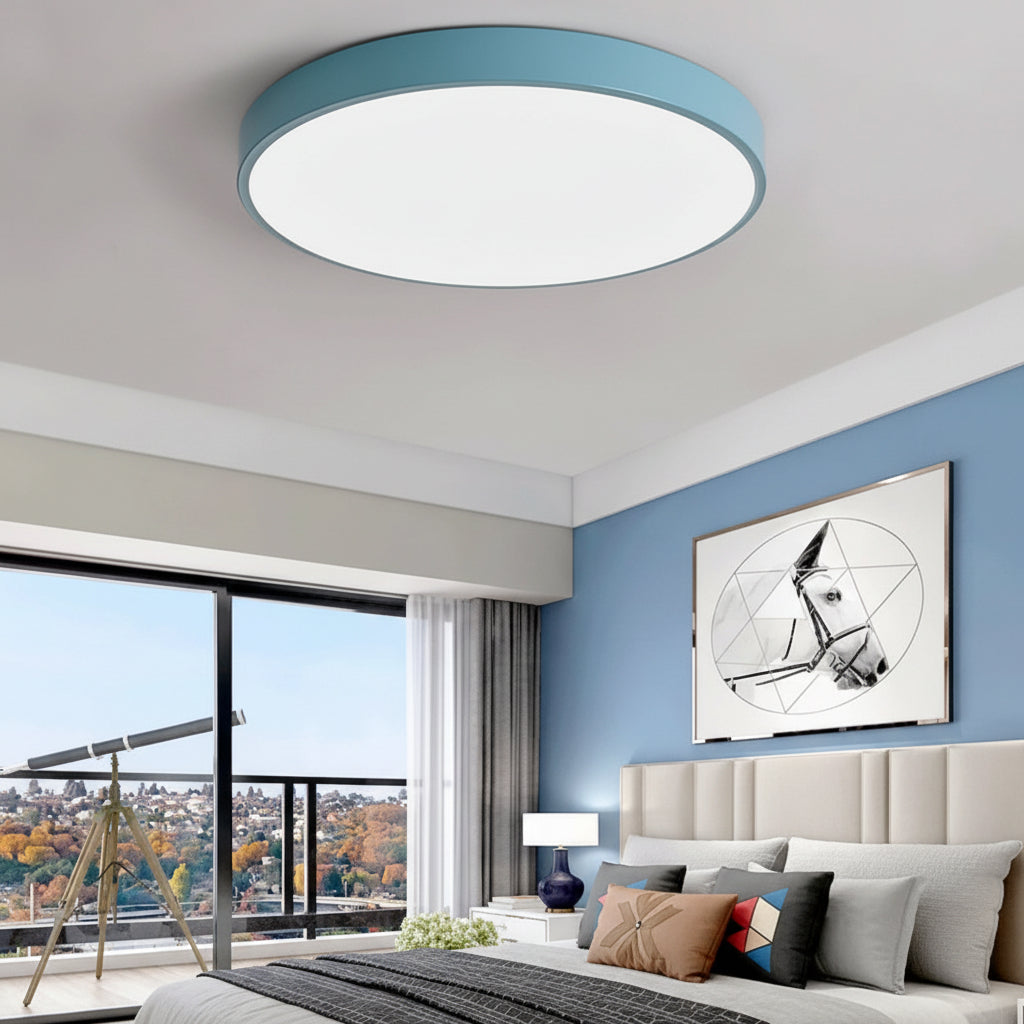 Plafón LED Redondo Moderno de Colores 30, 40 y 50 cm