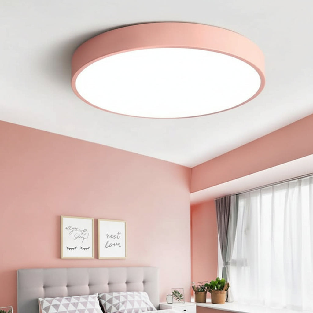 Plafón LED Redondo Moderno de Colores 30, 40 y 50 cm