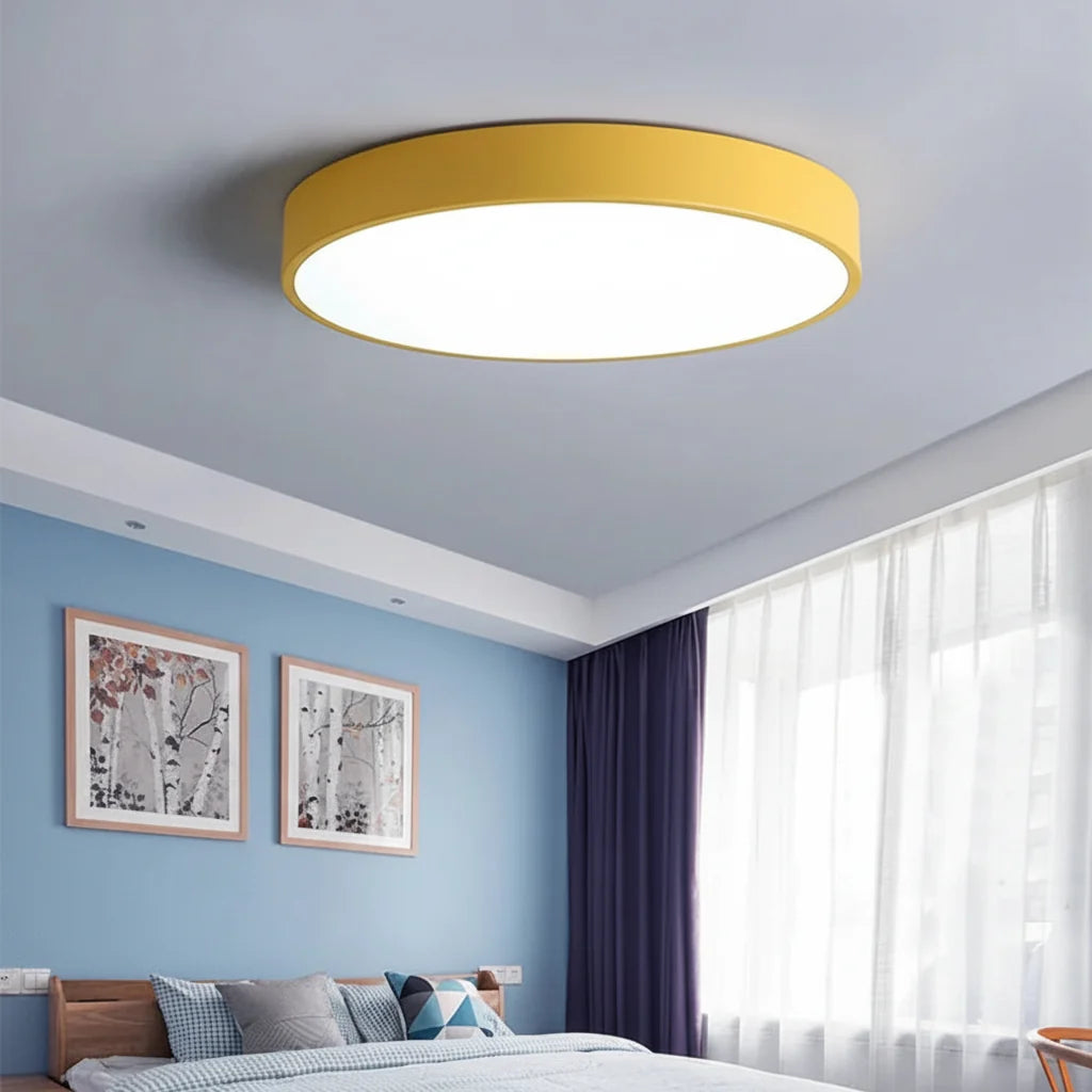 Plafón LED Redondo Moderno de Colores 30, 40 y 50 cm
