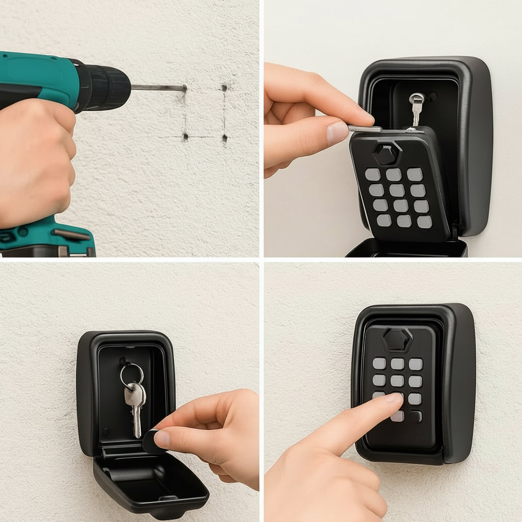 Caja para Llaves de Exterior con Código de Combinación