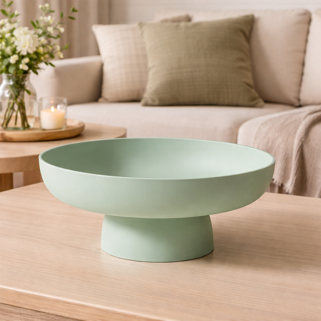 Frutero de Cerámica Retro con Base para Cocina y Mesa