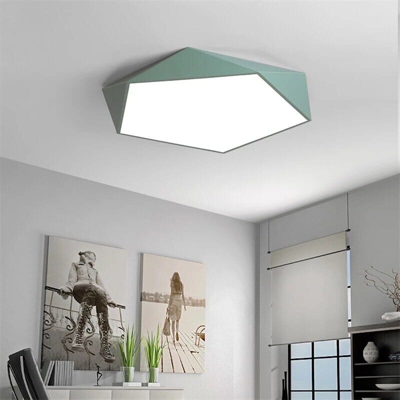 Plafón LED Skydor Geométrico en 6 Colores y 4 Tamaños