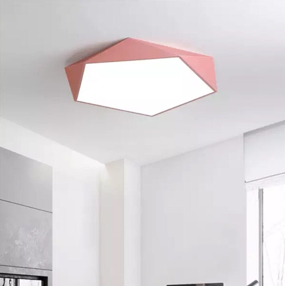 Plafón LED Skydor Geométrico en 6 Colores y 4 Tamaños