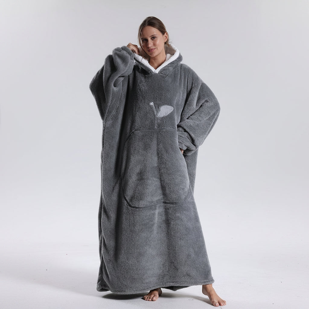 Manta con Capucha Ponible Suave para Invierno, 8 Colores