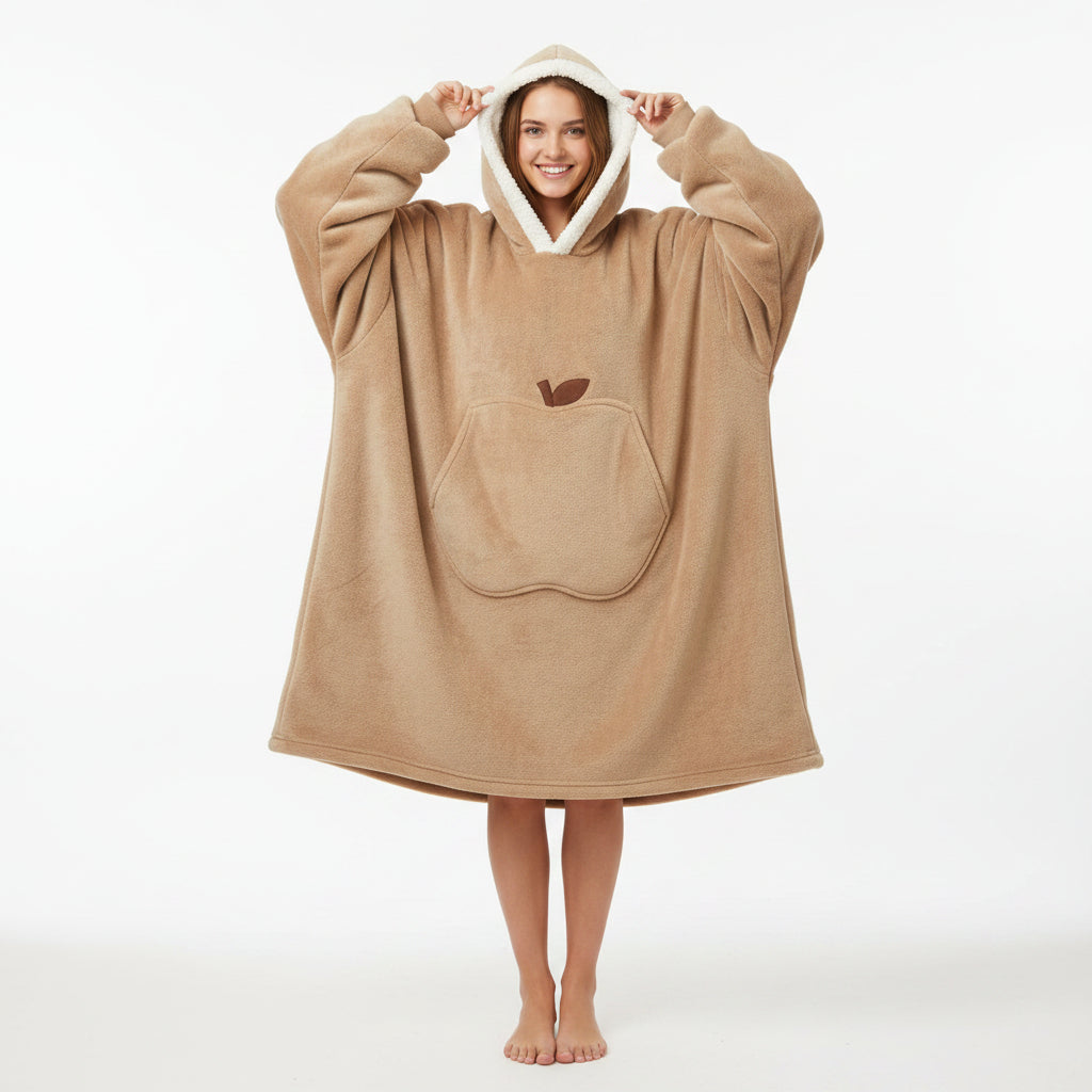 Manta con Capucha Ponible Suave para Invierno, 8 Colores