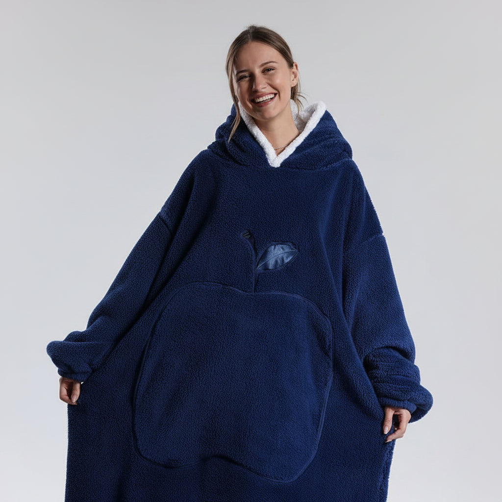 Manta con Capucha Ponible Suave para Invierno, 8 Colores