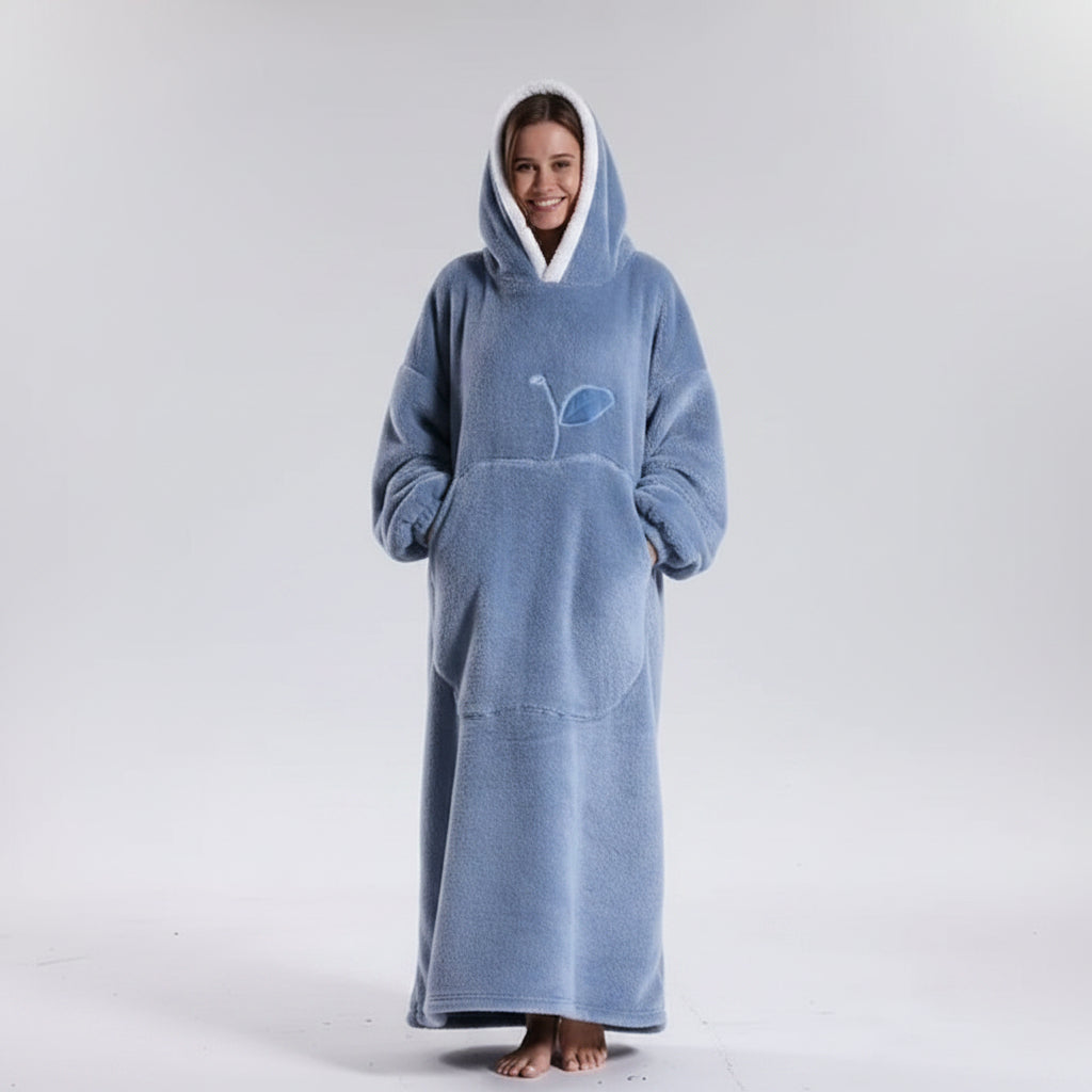 Manta con Capucha Ponible Suave para Invierno, 8 Colores