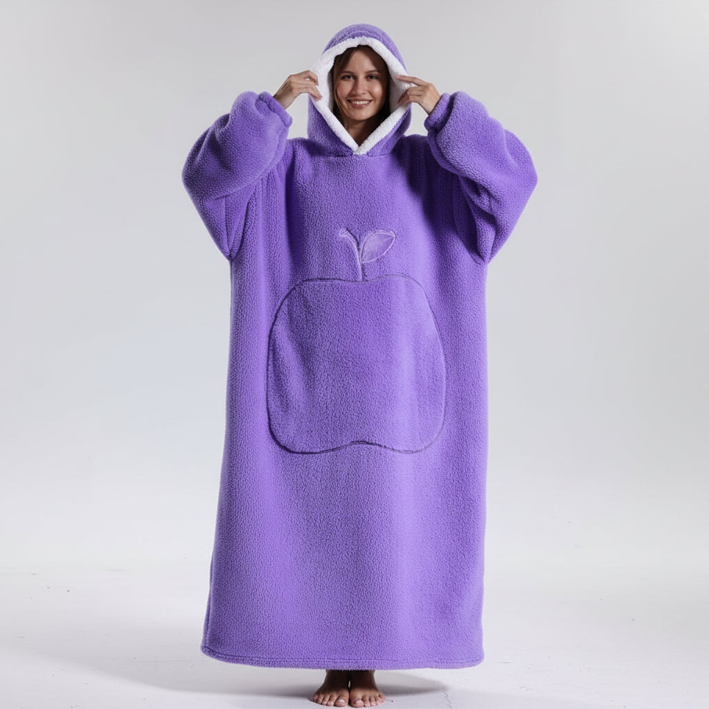 Manta con Capucha Ponible Suave para Invierno, 8 Colores