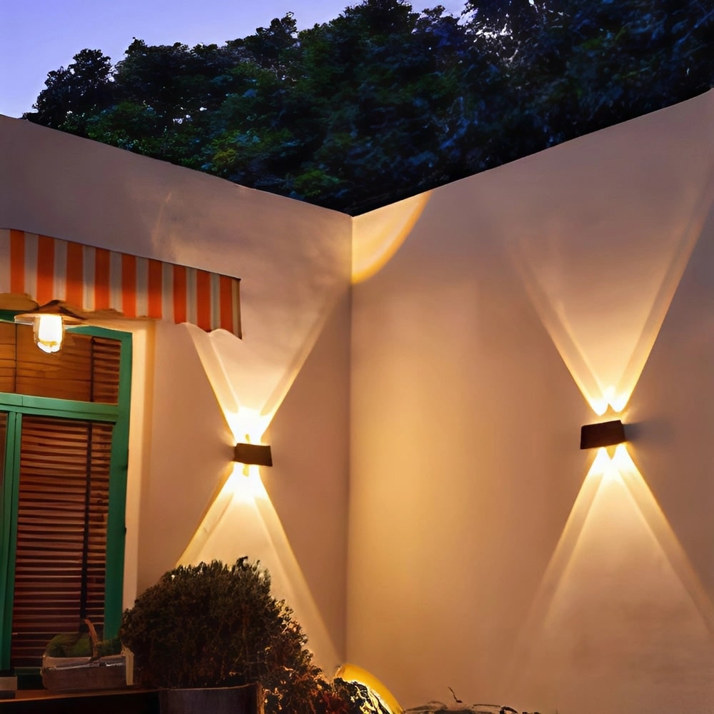 Aplique Solar de Pared para Exterior Impermeable con LED