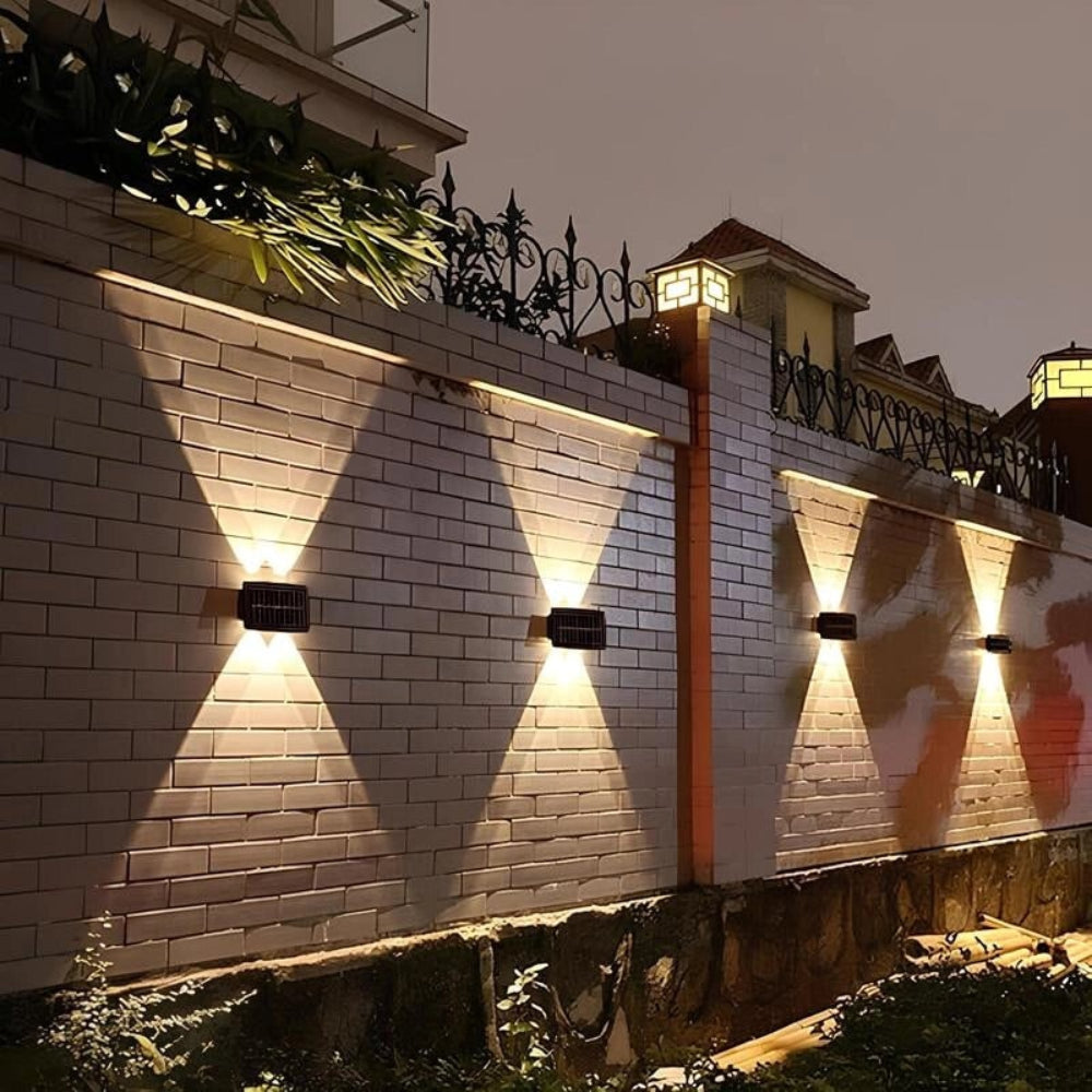 Aplique Solar de Pared para Exterior Impermeable con LED