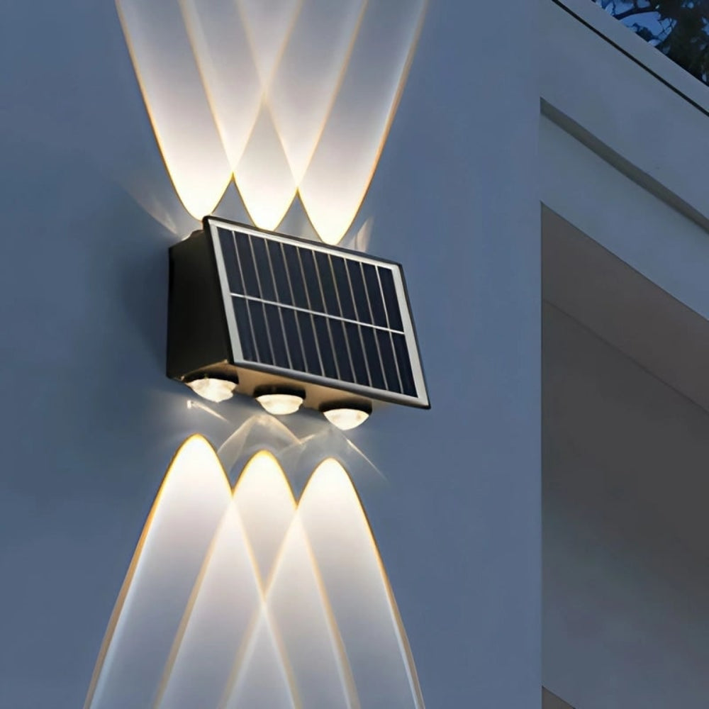 Aplique Solar de Pared para Exterior Impermeable con LED