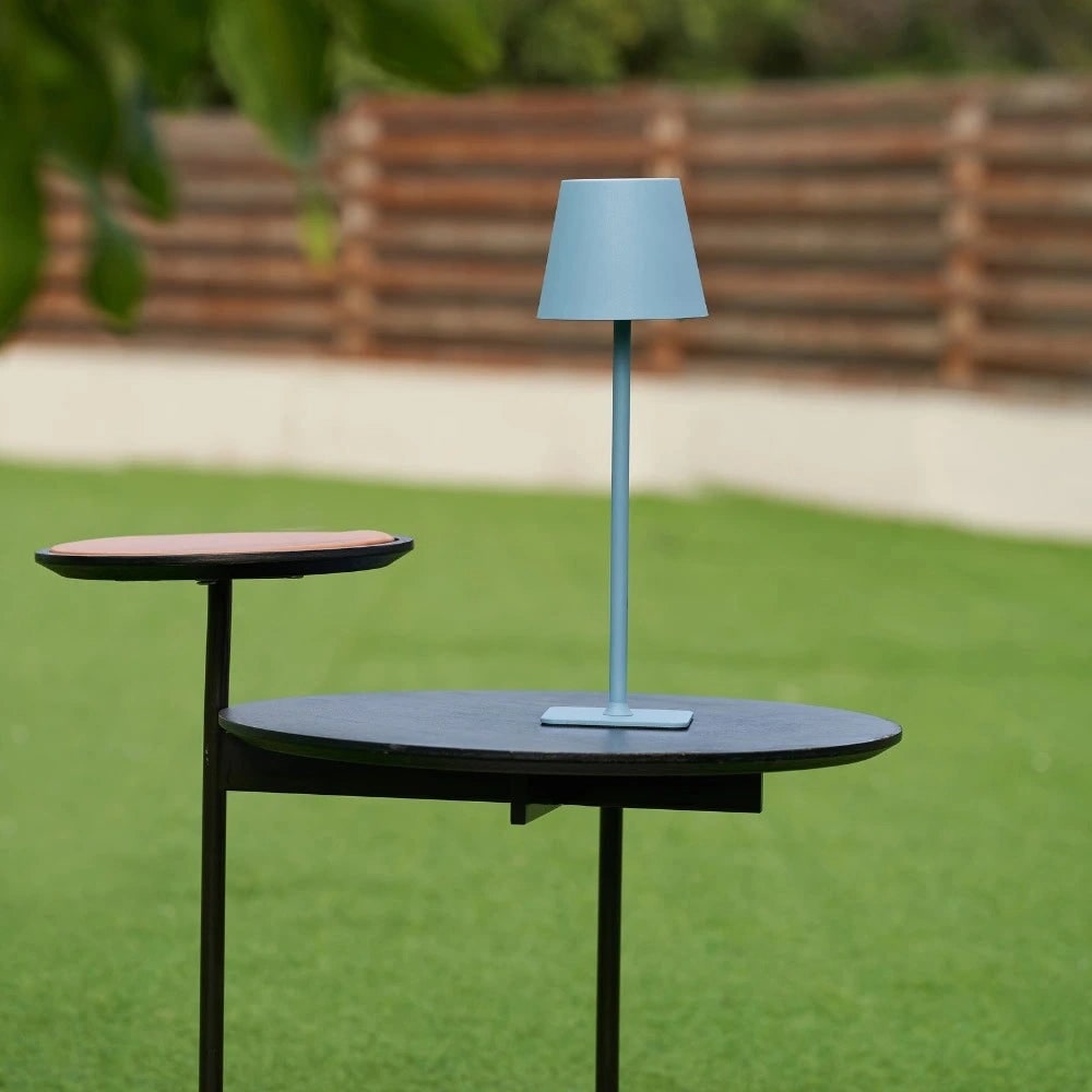 Lámpara de Mesa Inalámbrica de Metal Mate Táctil Recargable