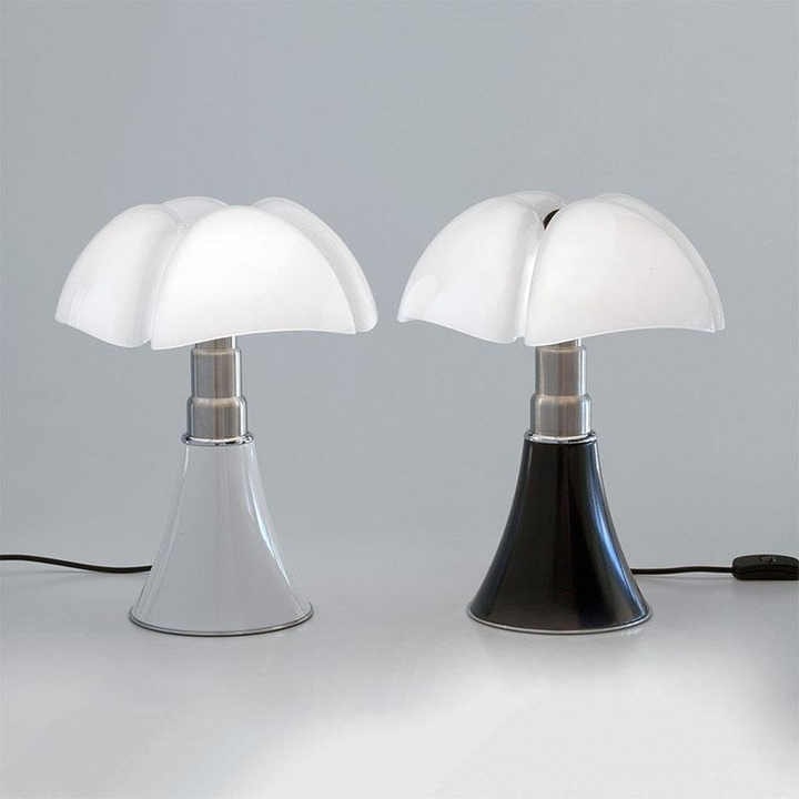 Lámpara de Mesa Flor de Acero LED Regulable y Ajustable
