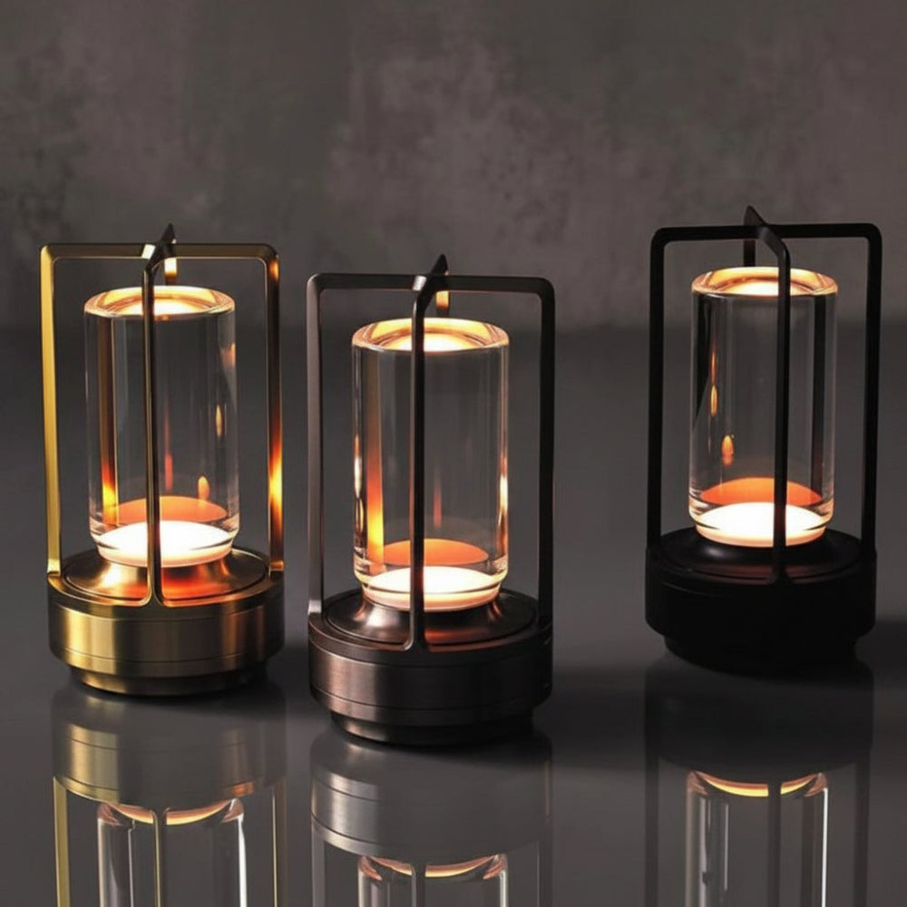 Lámpara Farol de Mesa Recargable Inalámbrica Regulable