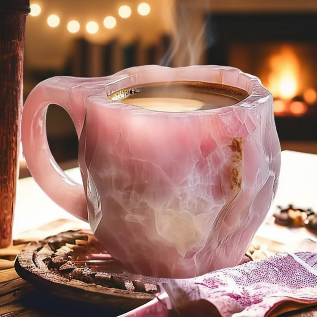 Taza de Té de Cristal de Resina Resistente al Calor, Mineral