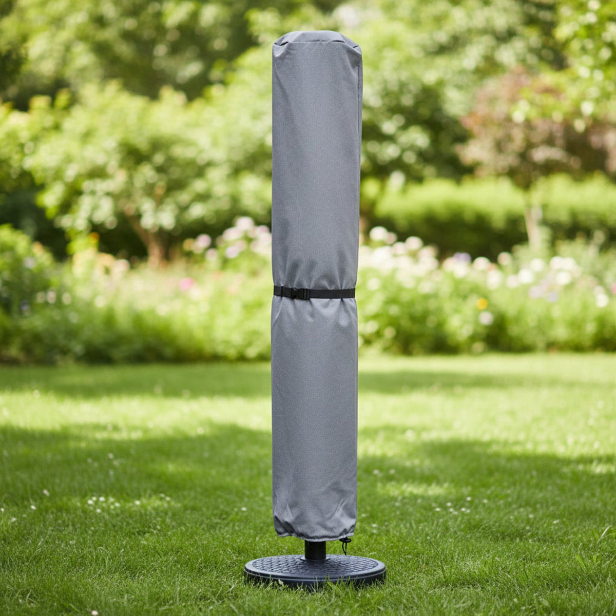 Funda para Sombrilla de Jardín Impermeable, Gris Verde Negro