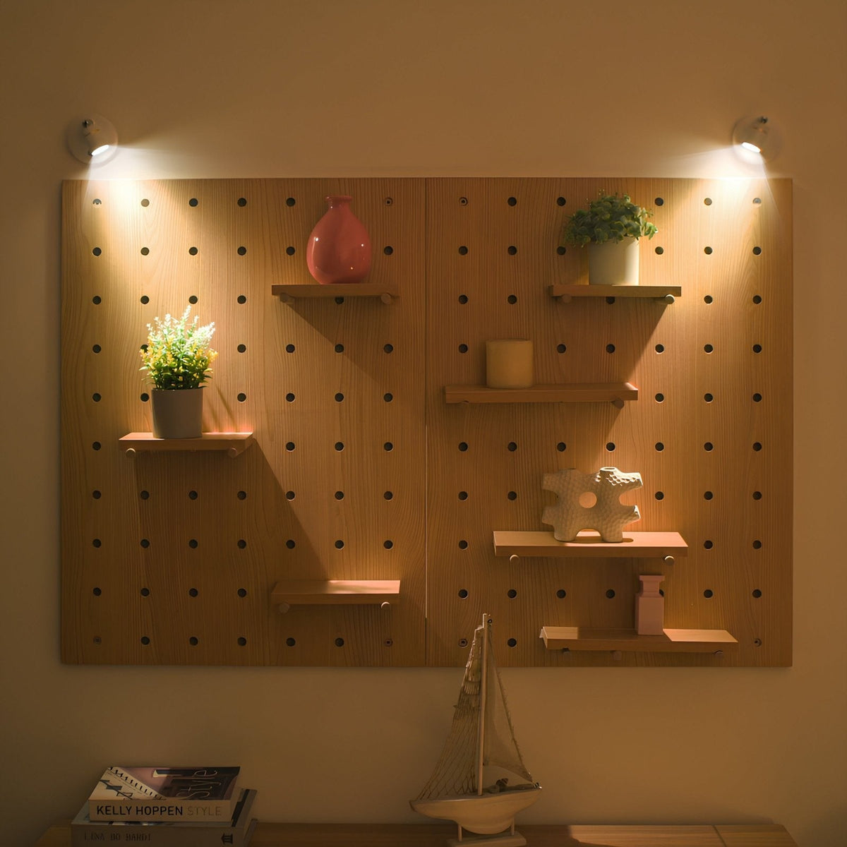 Aplique Foco LED de Pared con Batería Orientable, Sin Cables