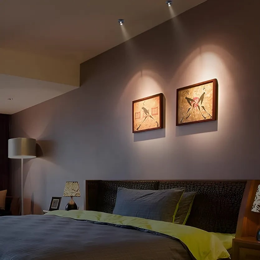 Aplique Foco LED de Pared con Batería Orientable, Sin Cables
