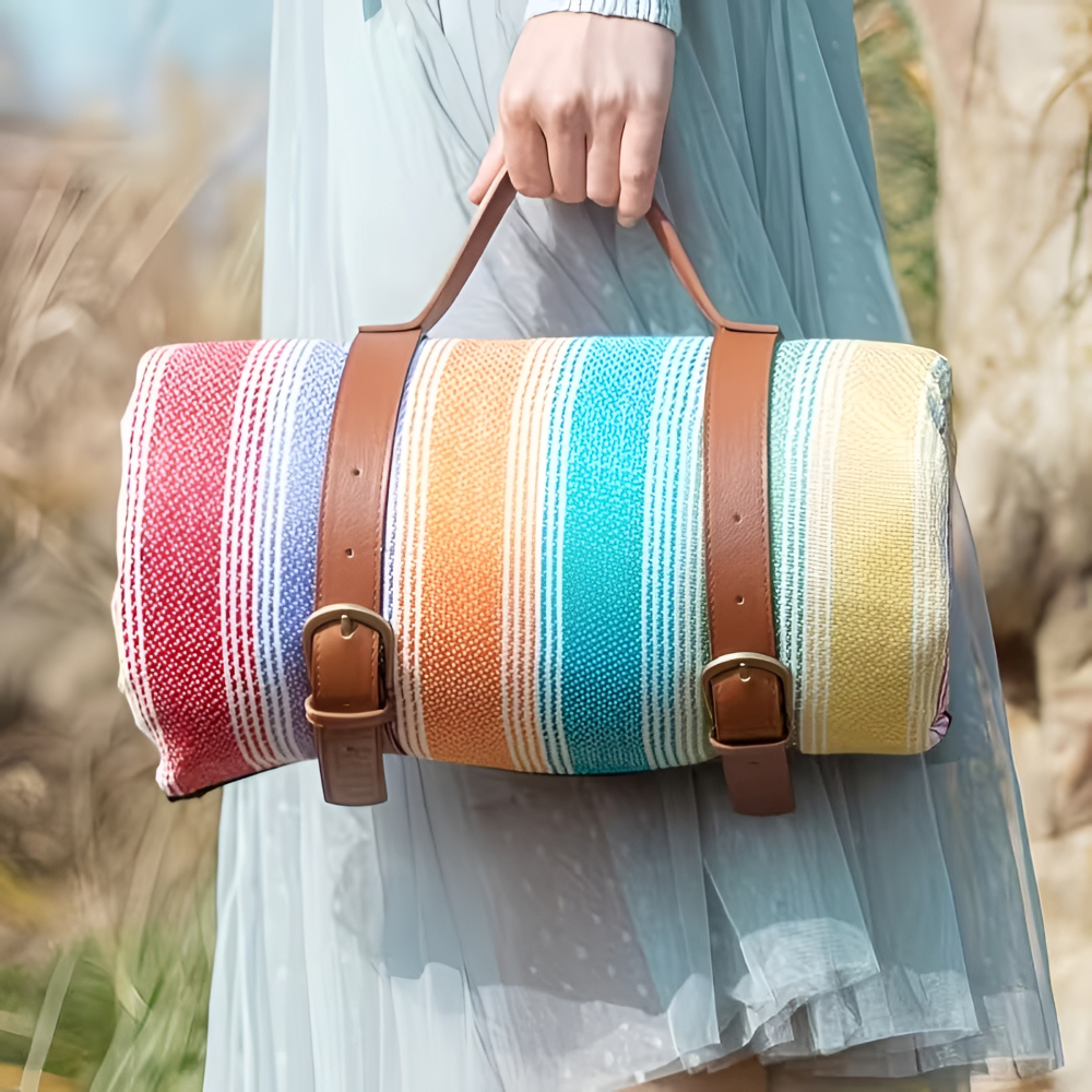 Manta de Picnic Impermeable Grande y Portátil para Playa