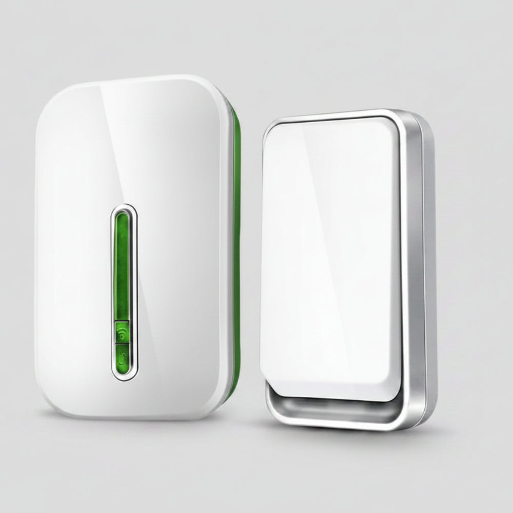 Timbre Inalámbrico para Puerta Impermeable Sin Pilas, Kit