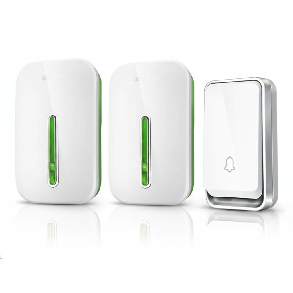 Timbre Inalámbrico para Puerta Impermeable Sin Pilas, Kit